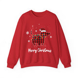 Dachshund Plaid Christmas Sweatshirt