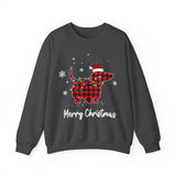 Dachshund Plaid Christmas Sweatshirt