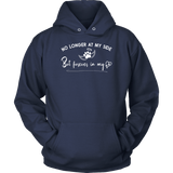 No Longer at my Side Furever in my Heart Memorial Hoodie Navy