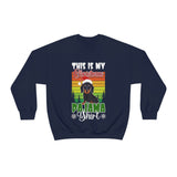 Dachshund christmas sweatshirt Navy