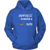 Happiness is being a dachshund mom dachshund sweatshirt for people Royal Blue