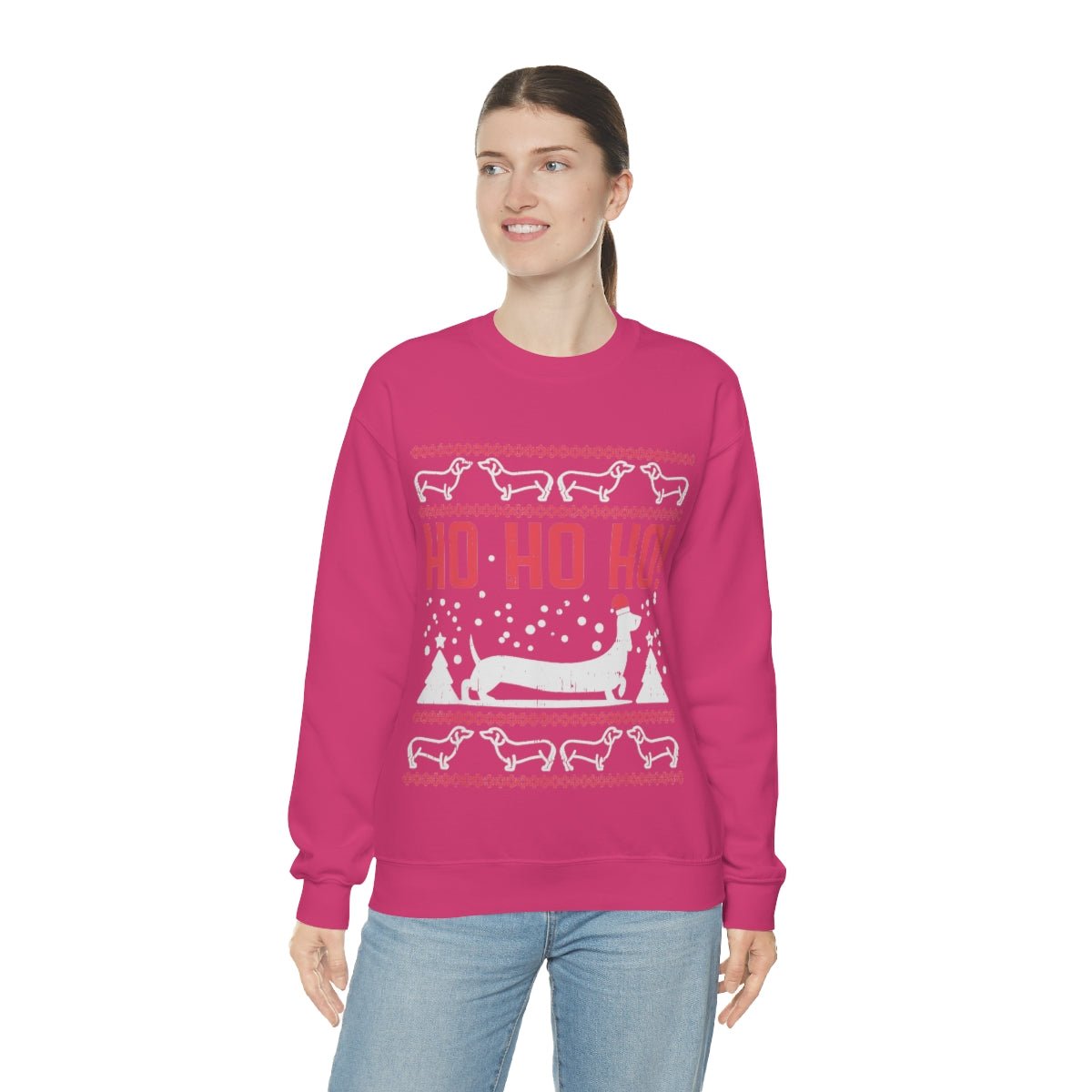Ho Ho Ho Dachshund Christmas Sweatshirt