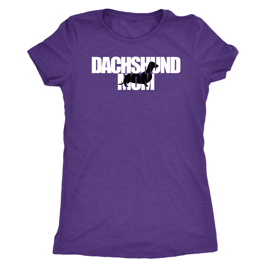 Dachshund Mom t-shirt for people Purple Rush