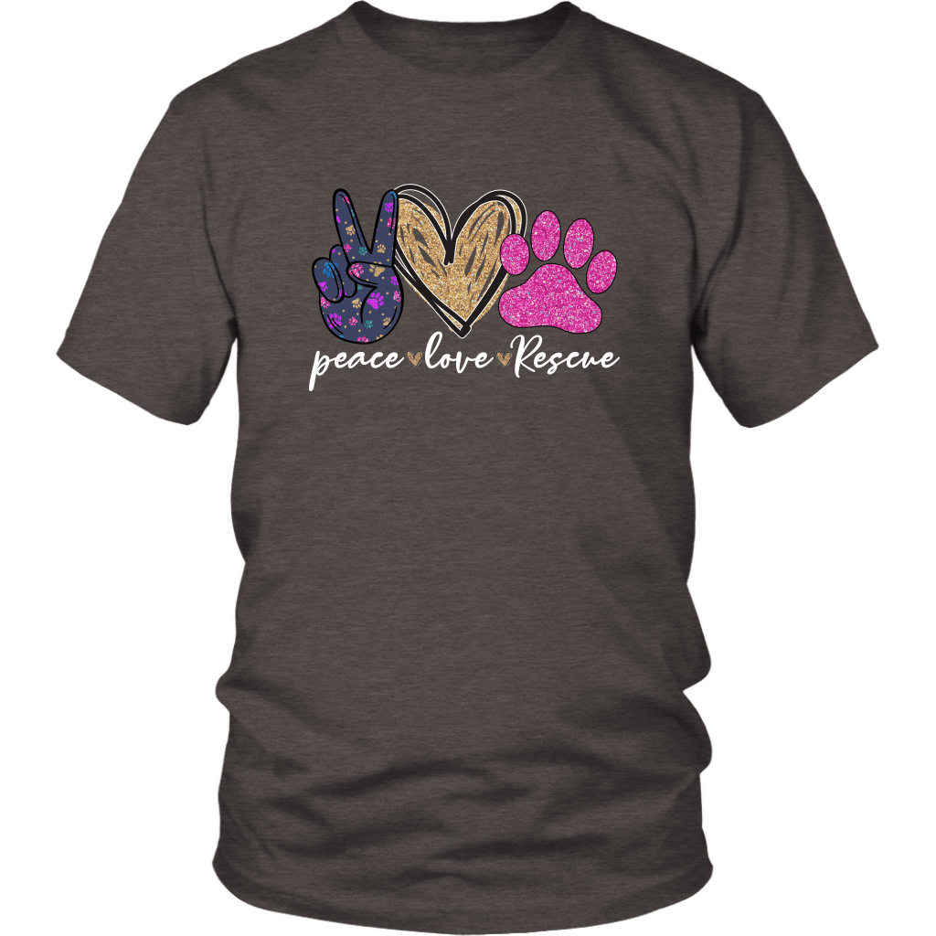 Peace Love Dachshunds Funny Cute dog lovers T-shirt for people Heather Brown