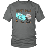 Happy Pills Dachshund T-Shirt Grey