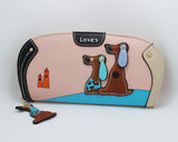Stylish Designer Wallet for Dog Lovers Pink