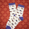 Dachshund Socks for Doxie Lovers Purple
