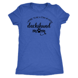 Stay at Home Dachshund Mom T-Shirt Vintage Royal