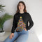 Dachshund christmas tree sweatshirt black