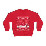 Ho Ho Ho Dachshund Christmas Sweatshirt Red