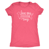 Love You Long Time Dachshund T-Shirt Vintage Light Pink