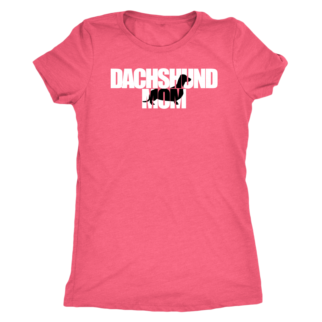 Dachshund Mom t-shirt for people Vintage Light Pink