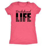 Dachshund Life dachshund t-shirt for people Vintage Light Pink