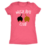 Wiggle Butt Club Funny Dachshund T-Shirt for people Vintage Light Pink