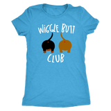 Wiggle Butt Club Funny Dachshund T-Shirt for people Vintage Turquoise