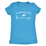 No Longer at my Side Furever in my Heart Memorial T Shirt Vintage Turquoise