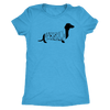 Dachshund t shirt with dachshund silhouette vintage turquoise