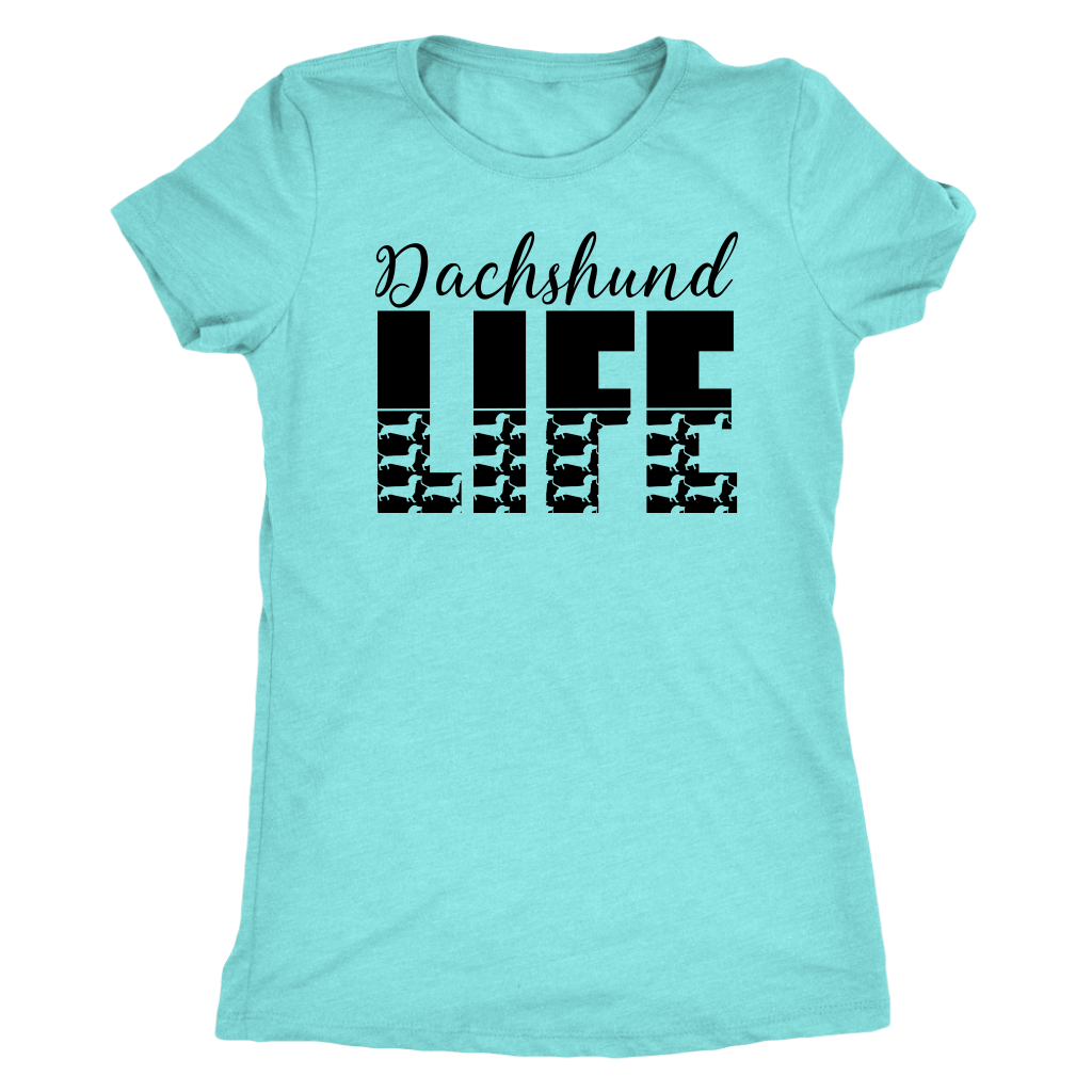 Dachshund Life dachshund t-shirt for people Tahiti Blue