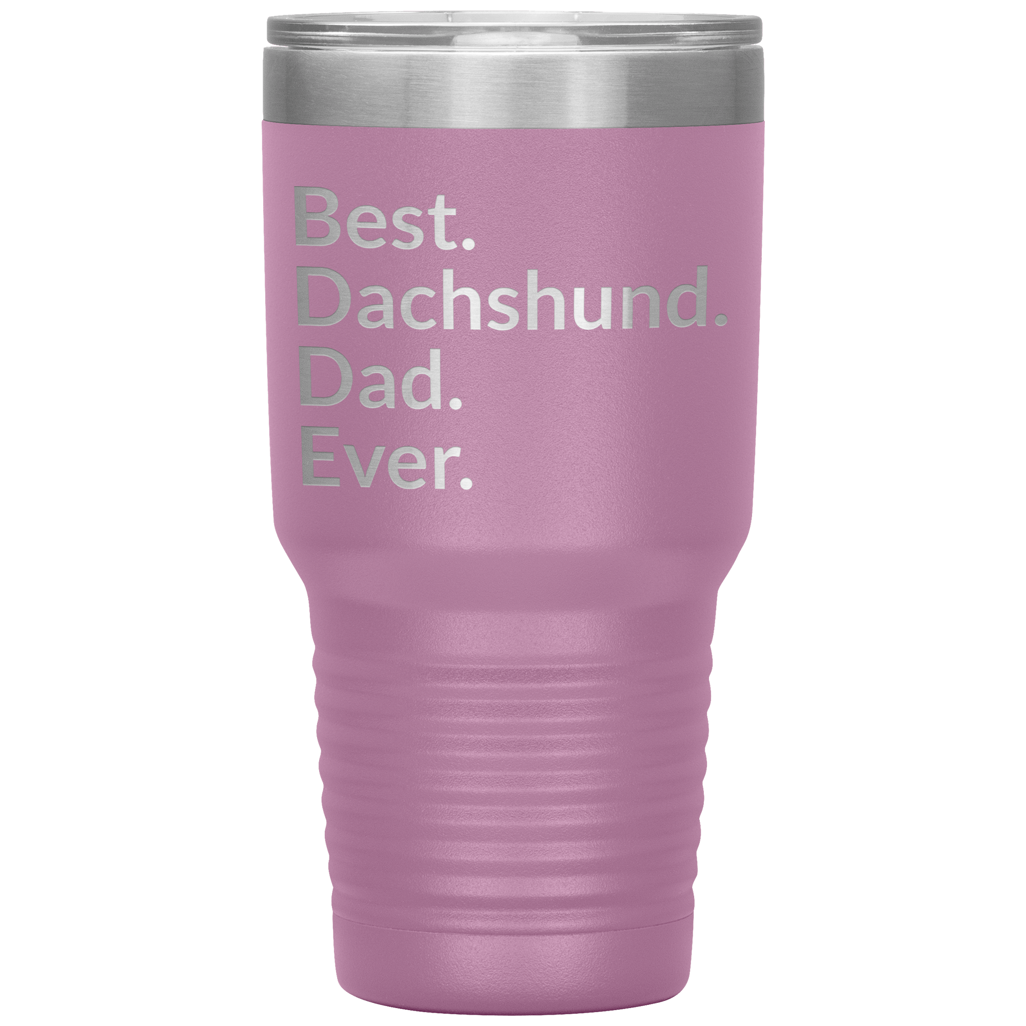Best dachshund dad 30 oz drink tumbler light purple