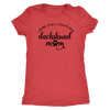 Stay at Home Dachshund Mom T-Shirt Vintage Red