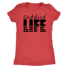 Dachshund Life dachshund t-shirt for people Vintage Red