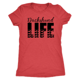 Dachshund Life dachshund t-shirt for people Vintage Red