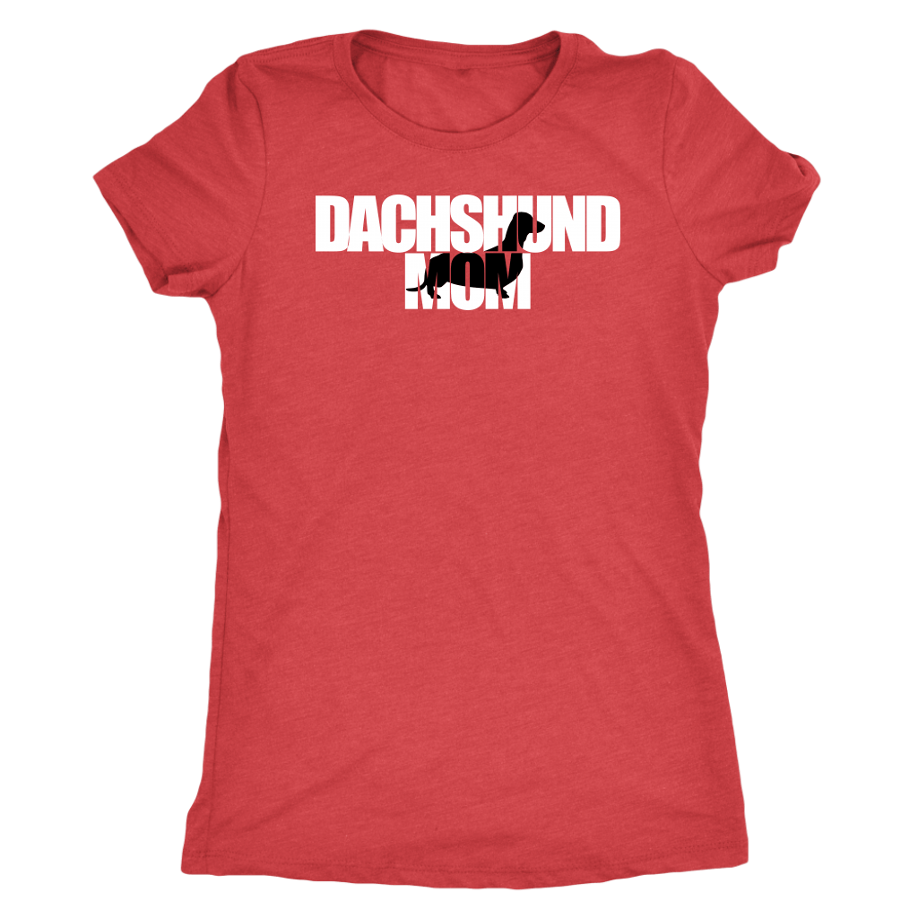 Dachshund Mom t-shirt for people Vintage Red