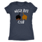 Wiggle Butt Club Funny Dachshund T-Shirt for people Vintage Navy