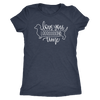 Love You Long Time Dachshund T-Shirt Vintage Navy