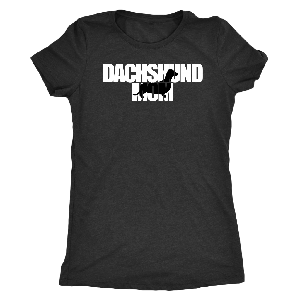 Dachshund Mom t-shirt for people Vintage Black