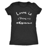 Love is being a rescue mom t-shirt for dog lovers Vintage Black