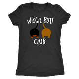 Wiggle Butt Club Funny Dachshund T-Shirt for people Vintage Black