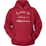 Dog Lovers Sweatshirt - Love is Being a Rescue Mom HoodieRed