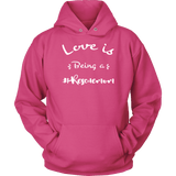 Dog Lovers Sweatshirt - Love is Being a Rescue Mom HoodieSangria