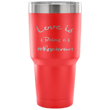Love is Being a Rescue Mom stainless steel engraved drink Tumbler red