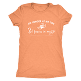 No Longer at my Side Furever in my Heart Memorial T Shirt Vintage Light Orange