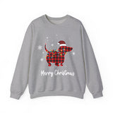 Dachshund Plaid Christmas Sweatshirt