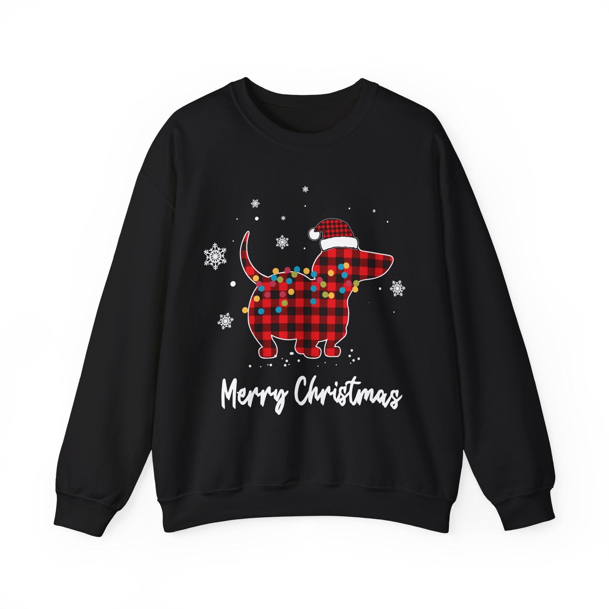 Dachshund Plaid Christmas Sweatshirt