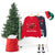 Dachshund Merry Christmas plaid silhouette Sweatshirt Red rack mockup