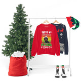 Dachshund christmas sweatshirt Red rack mock up with other items