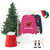 Dachshund Merry Christmas plaid silhouette Sweatshirt Heliconia rack mockup