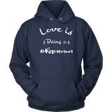Dog Lovers Sweatshirt - Love is Being a Rescue Mom HoodieNavy
