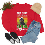 Dachshund christmas sweatshirt Red mockup