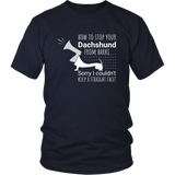 How to stop a dachshund from barking dachshund t-shirt for people Navy