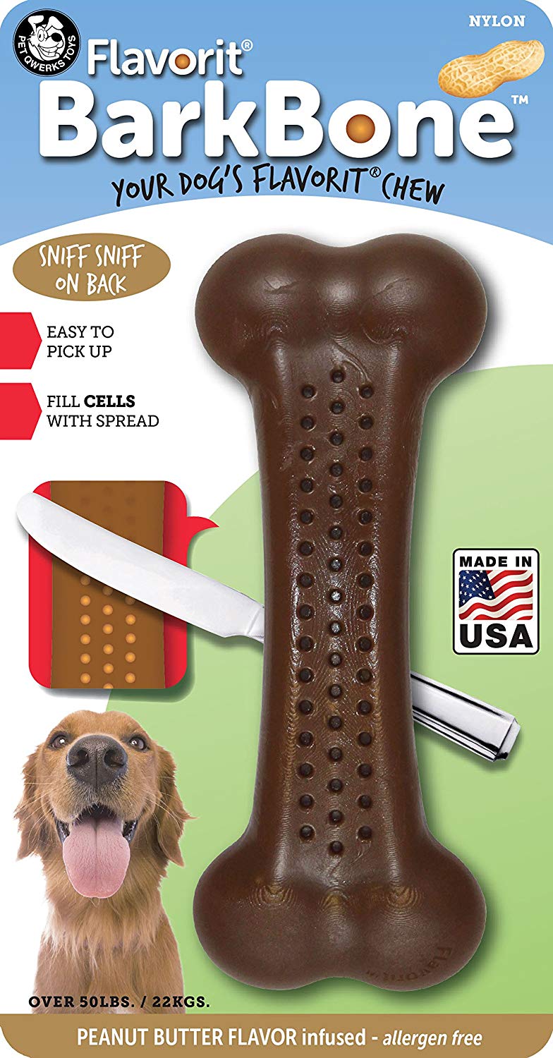 Flavorit Barkbone Flavor Infused Nylon Bone Peanut Butter