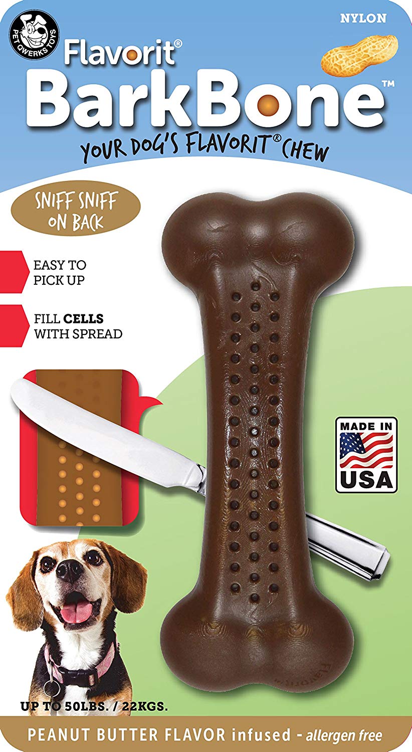 Flavorit Barkbone Flavor Infused Nylon Bone Peanut Butter