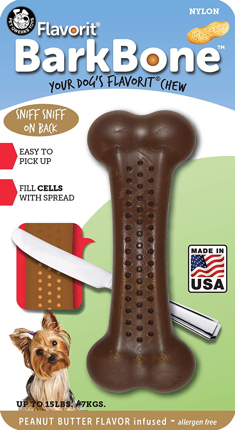 Flavorit Barkbone Flavor Infused Nylon Bone Peanut Butter