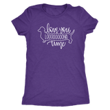 Love You Long Time Dachshund T-Shirt Purple Rush