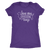 Love You Long Time Dachshund T-Shirt Purple Rush