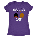 Wiggle Butt Club Funny Dachshund T-Shirt for people Purple Rush